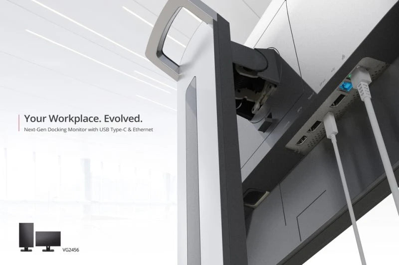 ViewSonic VG2456 24" 60Hz 1080p FHD USB Type-C IPS Panel Docking Monitor with Speakers