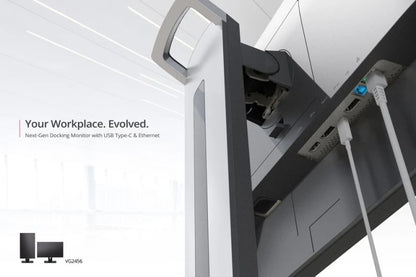 ViewSonic VG2456 24" 60Hz 1080p FHD USB Type-C IPS Panel Docking Monitor with Speakers