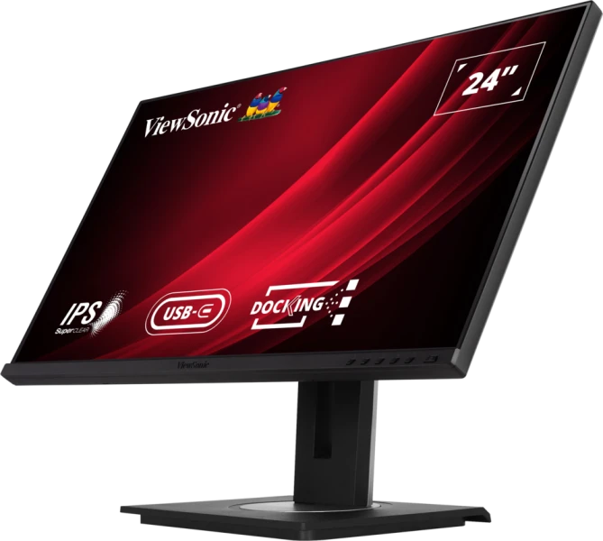 ViewSonic VG2456 24" 60Hz 1080p FHD USB Type-C IPS Panel Docking Monitor with Speakers