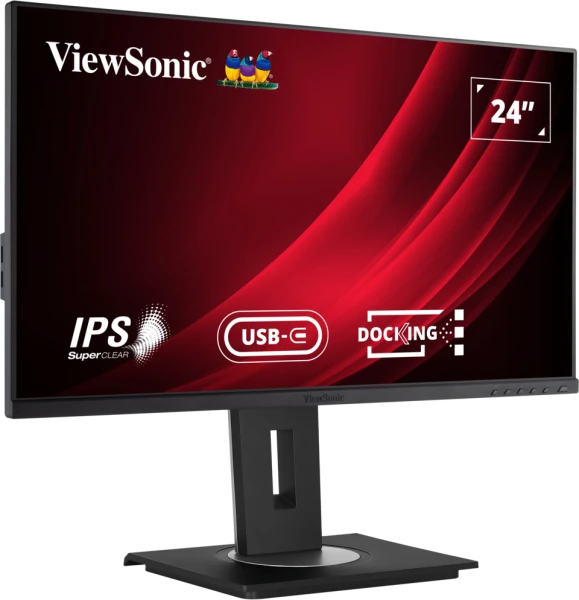 ViewSonic VG2456 24" 60Hz 1080p FHD USB Type-C IPS Panel Docking Monitor with Speakers