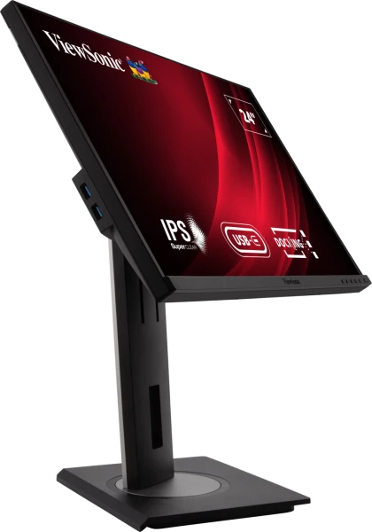 ViewSonic VG2456 24" 60Hz 1080p FHD USB Type-C IPS Panel Docking Monitor with Speakers