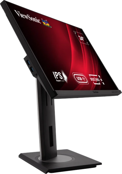 ViewSonic VG2456 24" 60Hz 1080p FHD USB Type-C IPS Panel Docking Monitor with Speakers