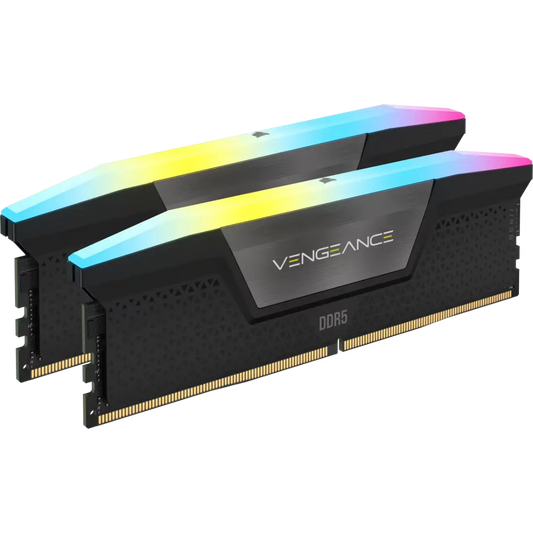 CORSAIR VENGEANCE 96GB (2x48GB) DDR5 RGB DRAM 6400MHz CL32 Desktop Memory