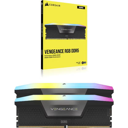 CORSAIR VENGEANCE 96GB (2x48GB) DDR5 RGB DRAM 6400MHz CL32 Desktop Memory
