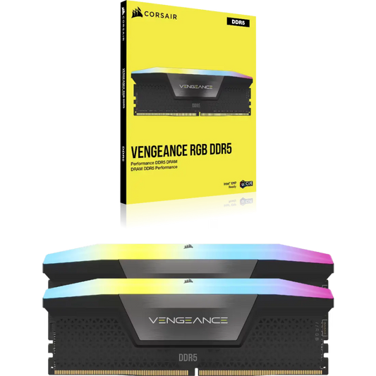 CORSAIR VENGEANCE 96GB (2x48GB) DDR5 RGB DRAM 6400MHz CL32 Desktop Memory