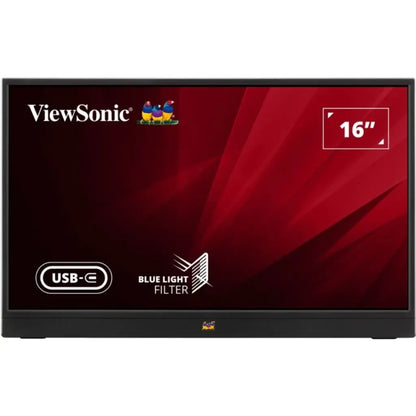 ViewSonic VA1655-3 15.6″ FHD Portable USB‑C Monitor with Foldable Stand