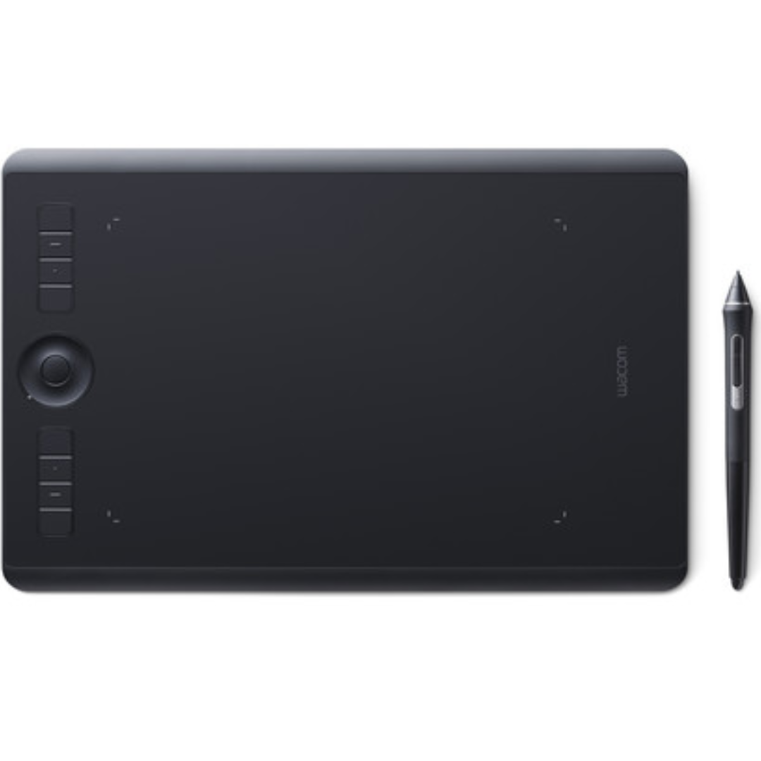 Wacom Intuos Pro Medium PTH660 Creative Tilt Recognition Bluetooth Graphics Input Tablet - Black