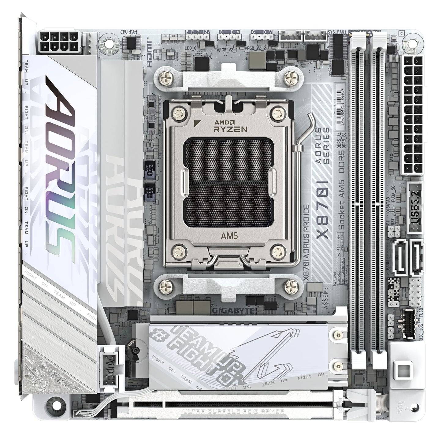 GIGABYTE X870I AORUS PRO ICE DDR5 WIFI7 AMD AM5 Socket Mini ATX Motherboard