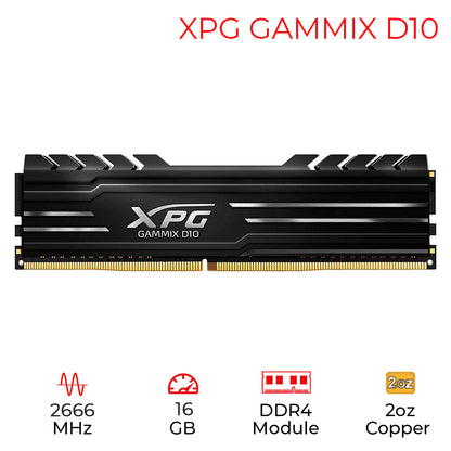 [RePacked] ADATA XPG GAMMIX D10 DDR4 2666MHz Gaming Memory Module (16GB)