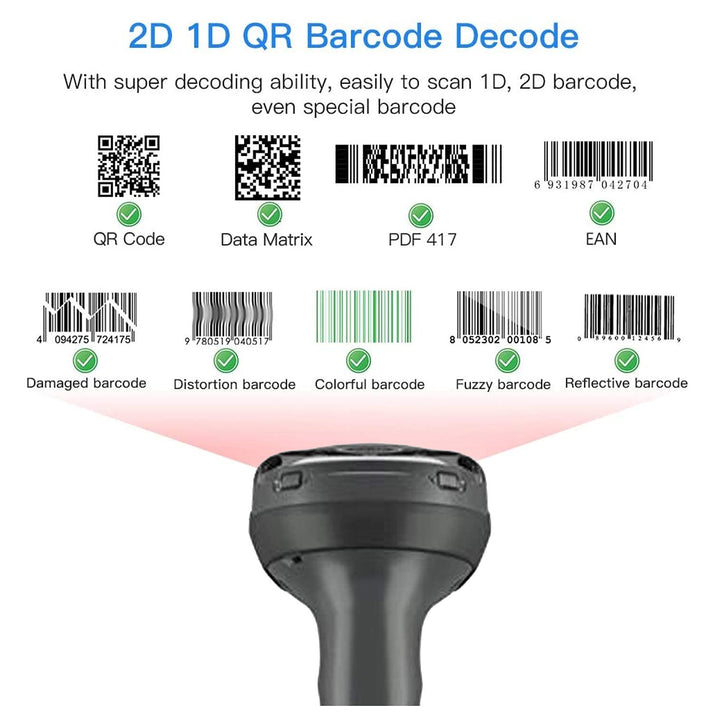 Zebra DS2278 Wireless 1D 2D Handheld Barcode Scanner - tpstech.in