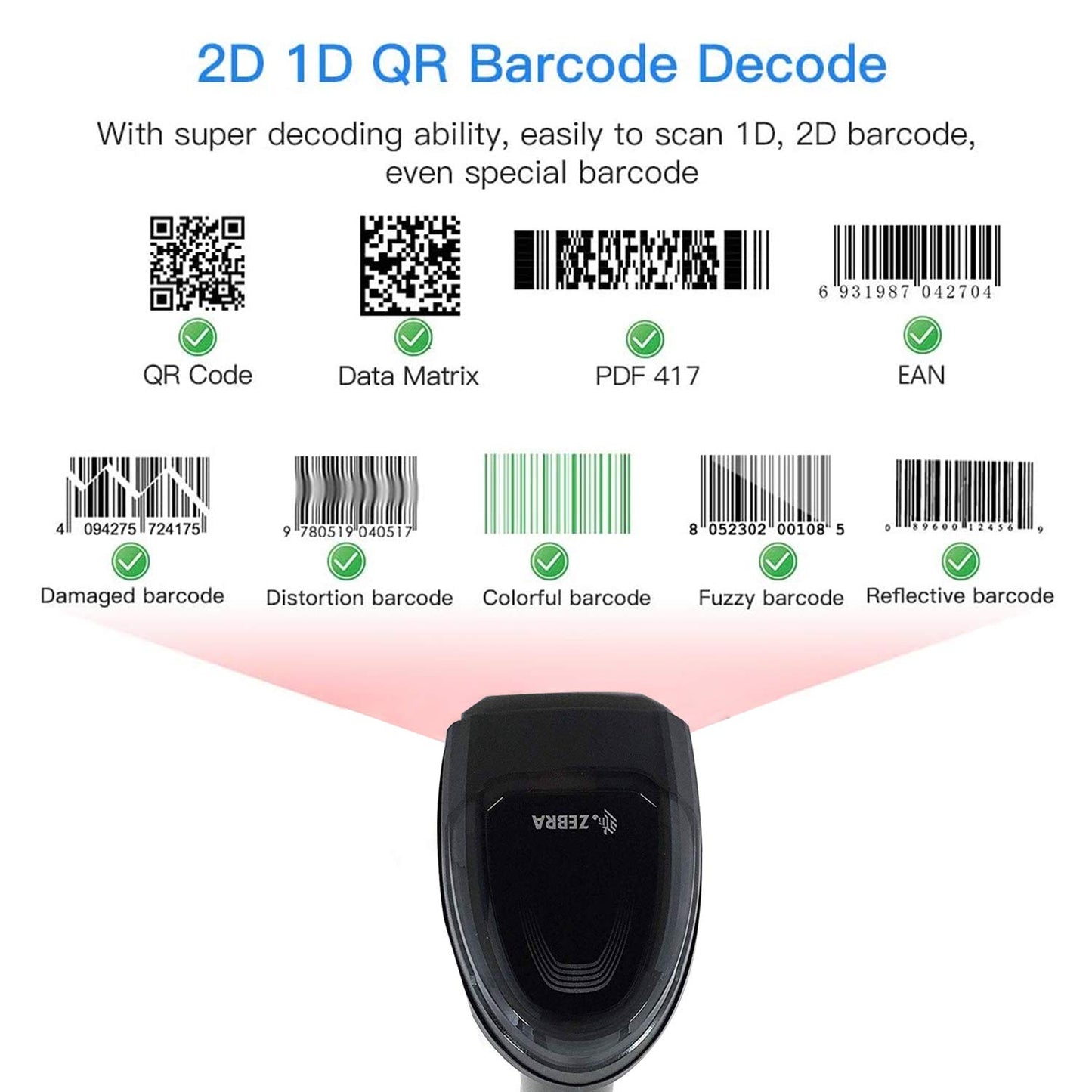 Zebra Symbol DS8178 Handheld Wireless Barcode Scanner