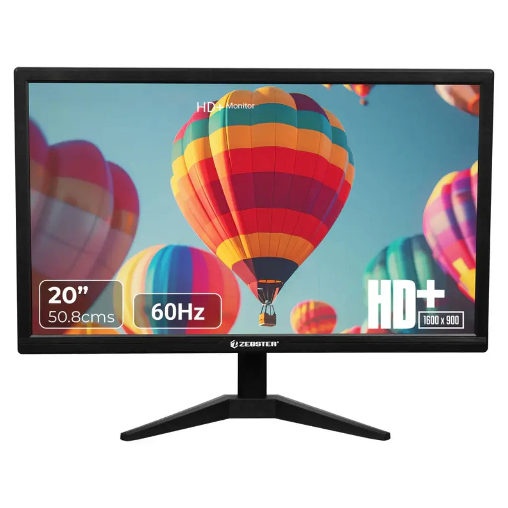 Zebronics Z-GV120 20-Inch HD LED Monitor HDMI/VGA Wall Mountable-tpstech.in