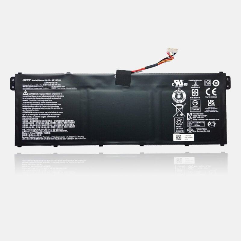 Acer AP18C8K Original OEM 48Whr 4471mAh 11.25V 3 Cell Laptop Battery for Select Acer Laptops