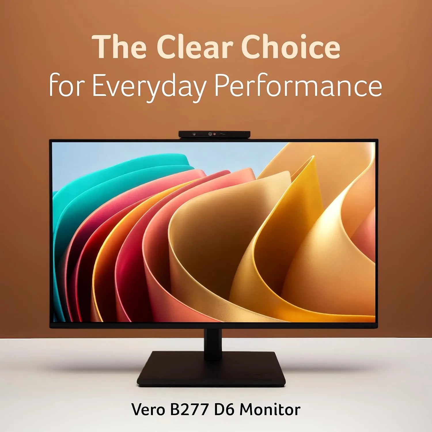 Acer B277 D6 27 inch Full HD IPS monitor front view for everyday performance -tpstech.in
