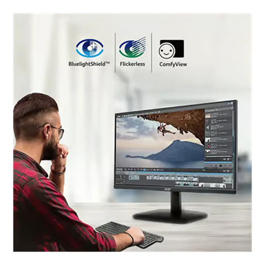 Acer EK220QE3ABI 21.5-inch 100Hz 1ms IPS Full HD Monitor with BlueLightShield, Flickerless and ComfyView eye care technologies -tpstech.in