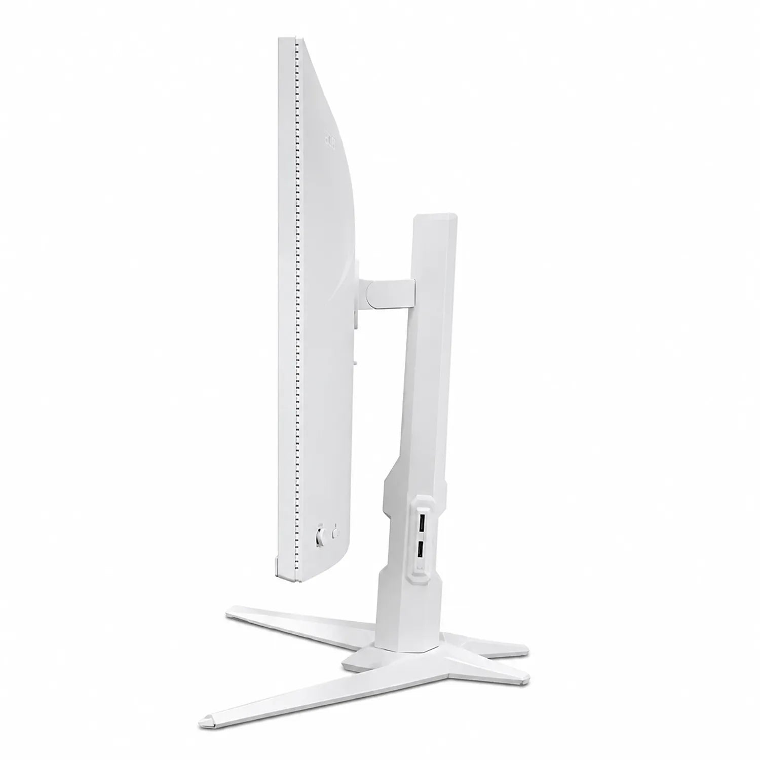 Acer GA271U Nitro 27 Inch WQHD IPS Smart Gaming Monitor 180Hz side view showing the slim white monitor profile, stand and connectivity ports-tpstech.in