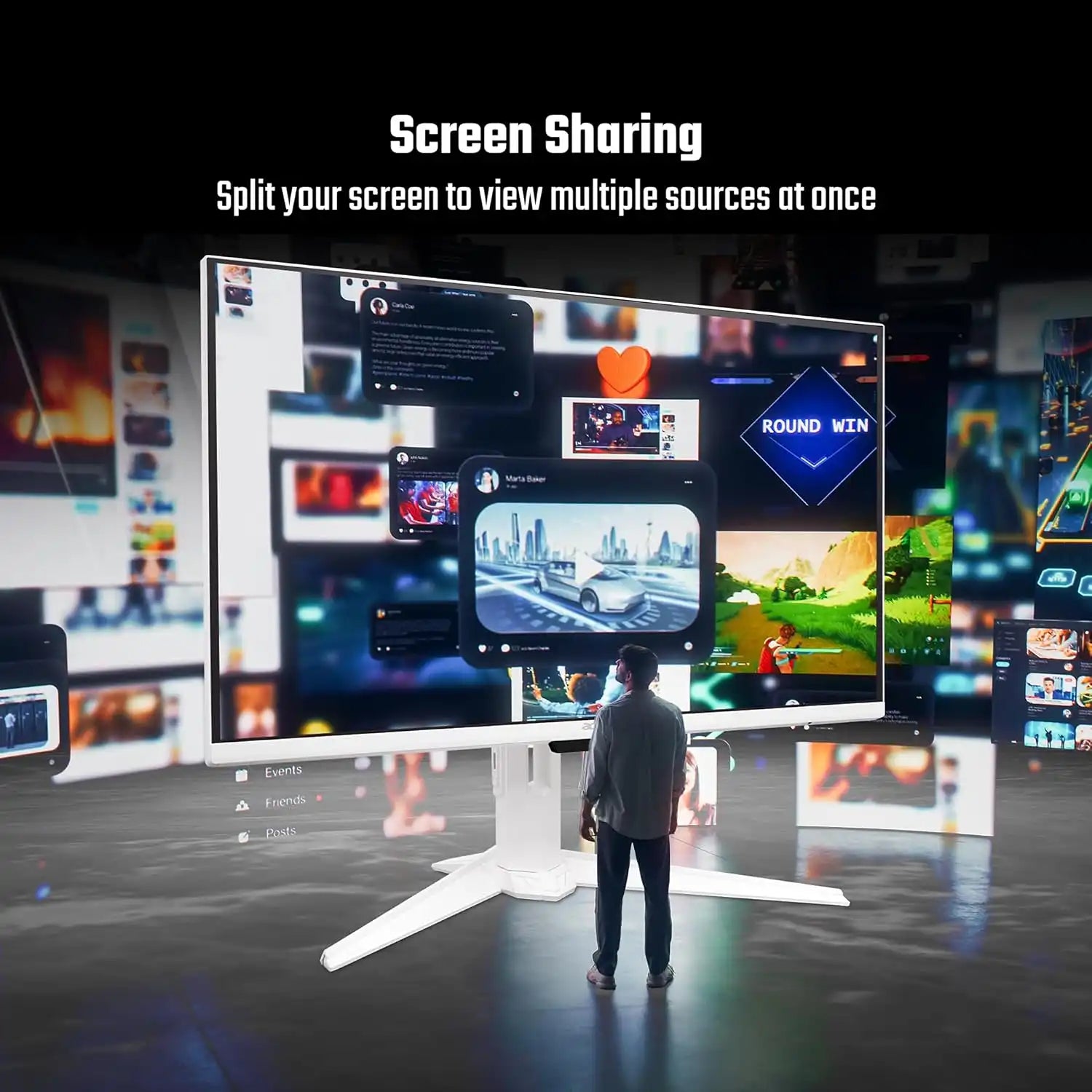 Acer GA271U P Nitro 27 inch smart monitor with screen sharing and multiple source viewing-tpstech.in