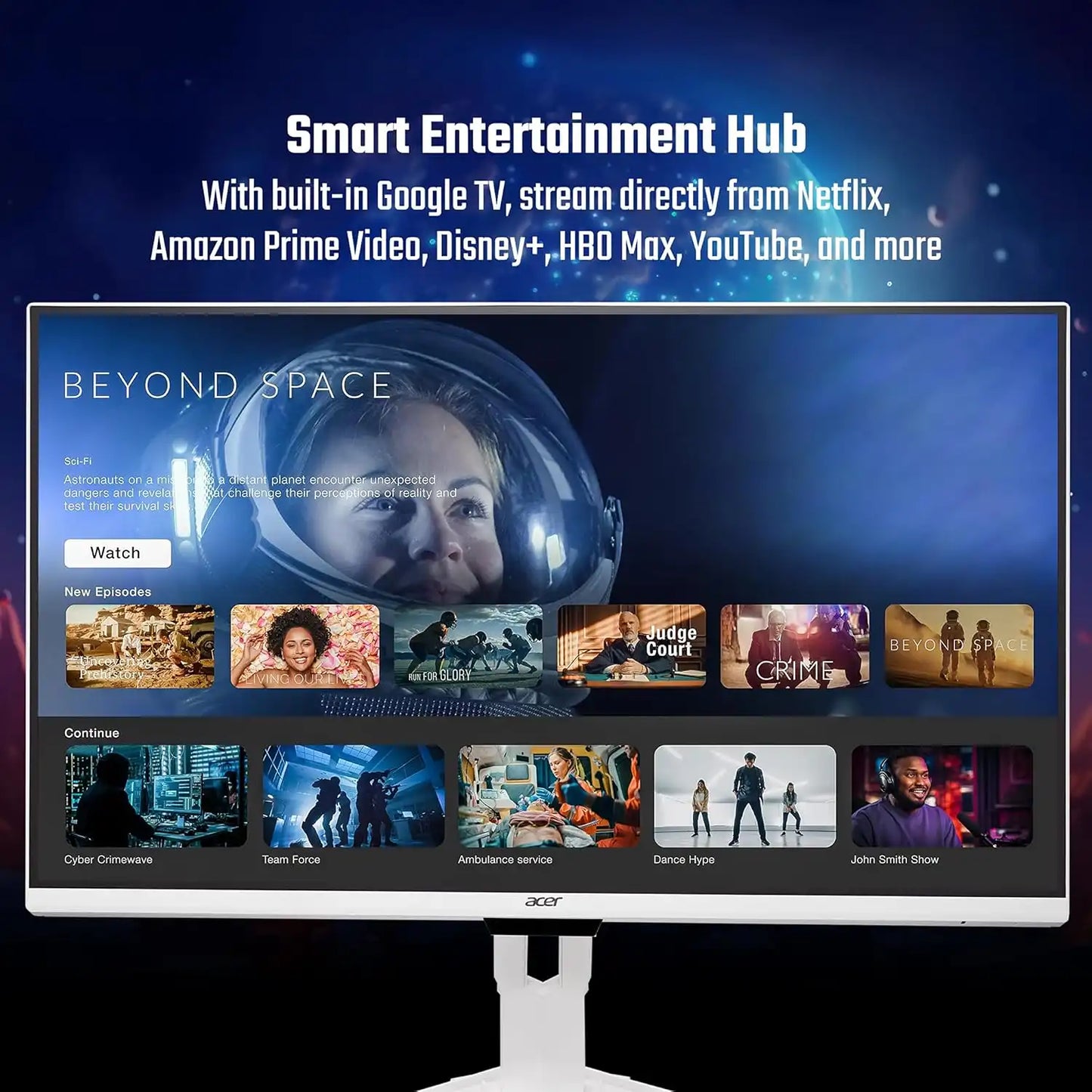 Acer GA271U P Nitro 27 inch smart monitor with built-in Google TV entertainment hub-tpstech.in
