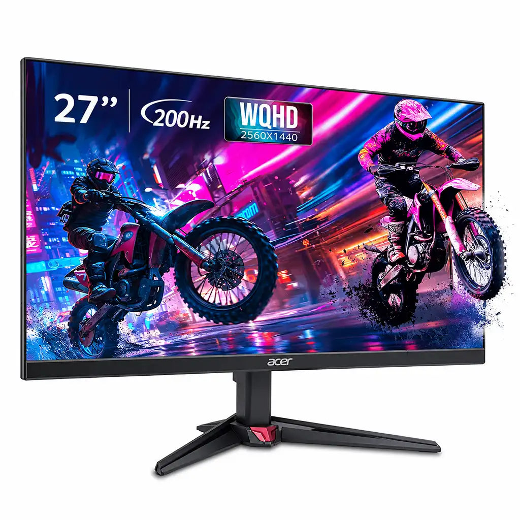 Acer Nitro VG270U X1 27 Inch WQHD IPS Gaming Monitor front perspective view highlighting 2560x1440 resolution -tpstech.in