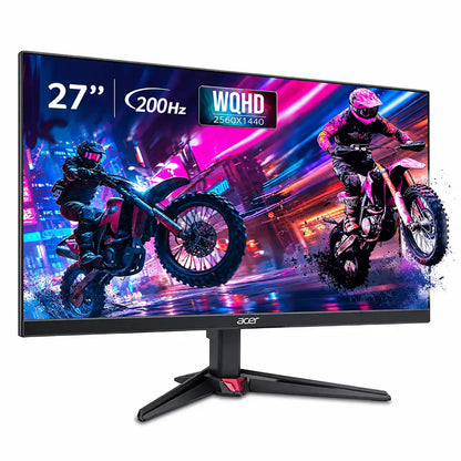 Acer Nitro VG270U X1 27 Inch WQHD IPS Gaming Monitor front perspective view highlighting 2560x1440 resolution -tpstech.in