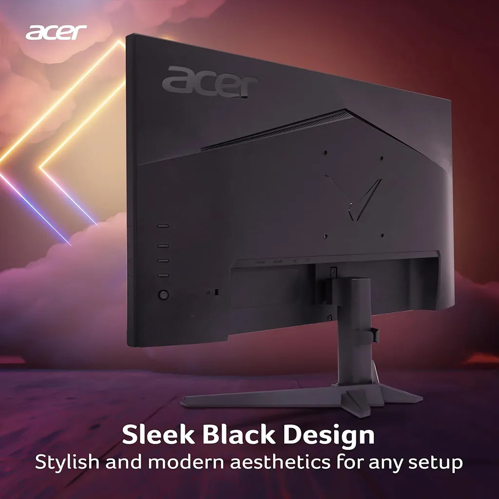 Acer Nitro VG270U X1 27 Inch WQHD IPS Gaming Monitor sleek black rear panel design and stand -tpstech.in