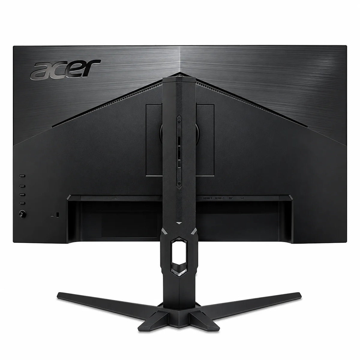 Acer Nitro XV272K V5 27 Inch 4K UHD 160Hz Gaming Monitor back textured panel with brushed finish and ergonomic stand -tpstech.in
