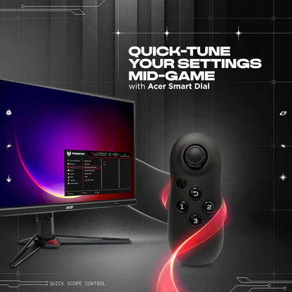 Acer Nitro XV272K V5 27 Inch 4K UHD 160Hz Gaming Monitor Acer Smart Dial wireless controller for fast OSD game tuning -tpstech.in