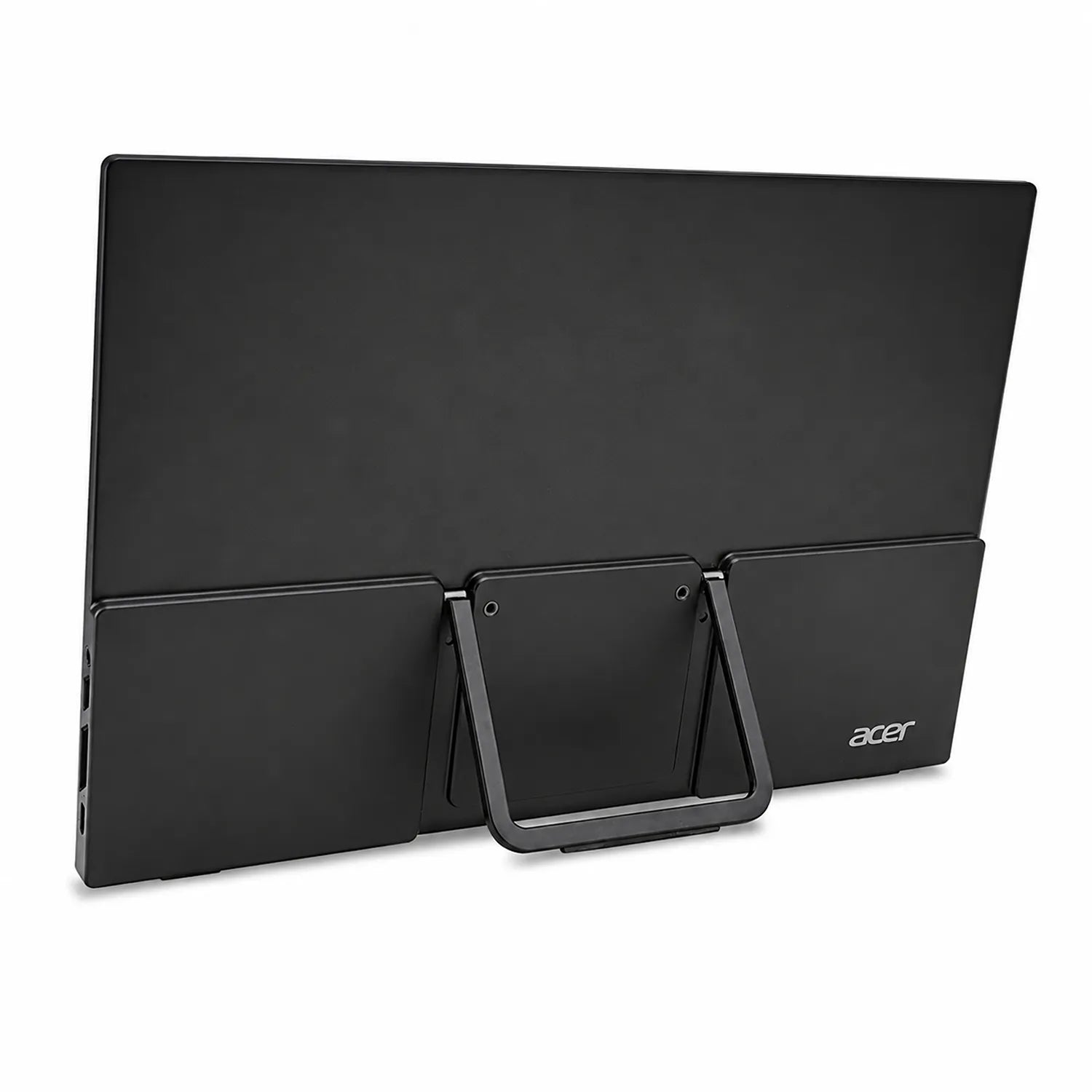 Acer PM161Q B1 portable monitor rear view showing integrated adjustable stand design -tpstech.in