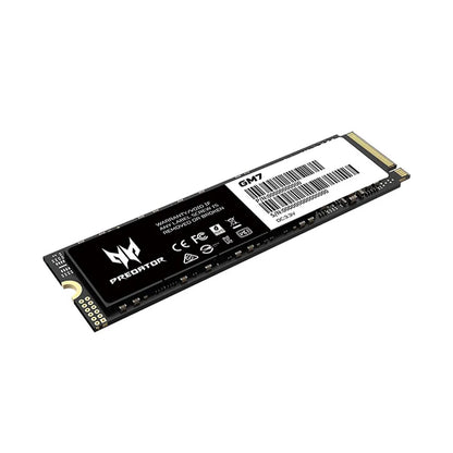 Acer Predator GM7 512GB PCIe 4.0 NVMe M.2 2280 Internal SSD rear angled view highlighting PCB layout and PCIe Gen4 connector -tpstech.in