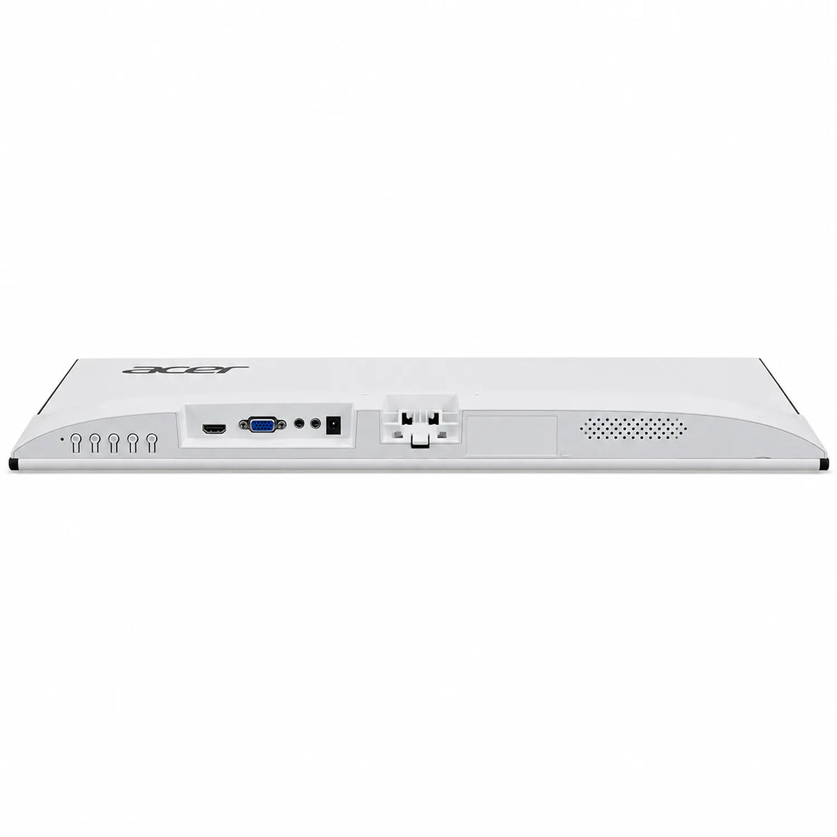 Acer SA222Q G3 21.5-Inch FHD IPS Monitor bottom layout displaying OSD control buttons HDMI VGA and audio jacks -tpstech.in