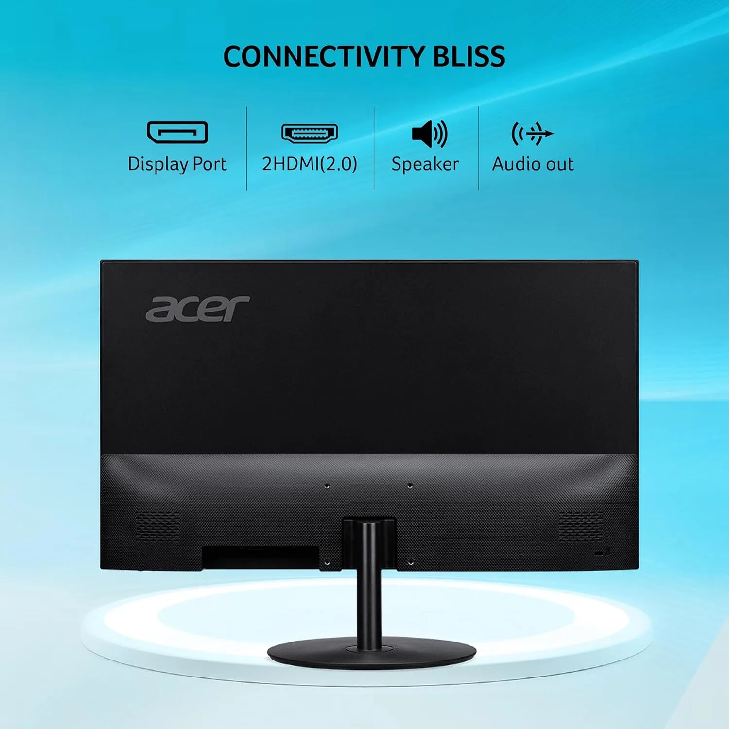 Acer SA322QU E 31.5 Inch WQHD Monitor with DisplayPort dual HDMI 2.0 speaker and audio out connectivity -tpstech.in