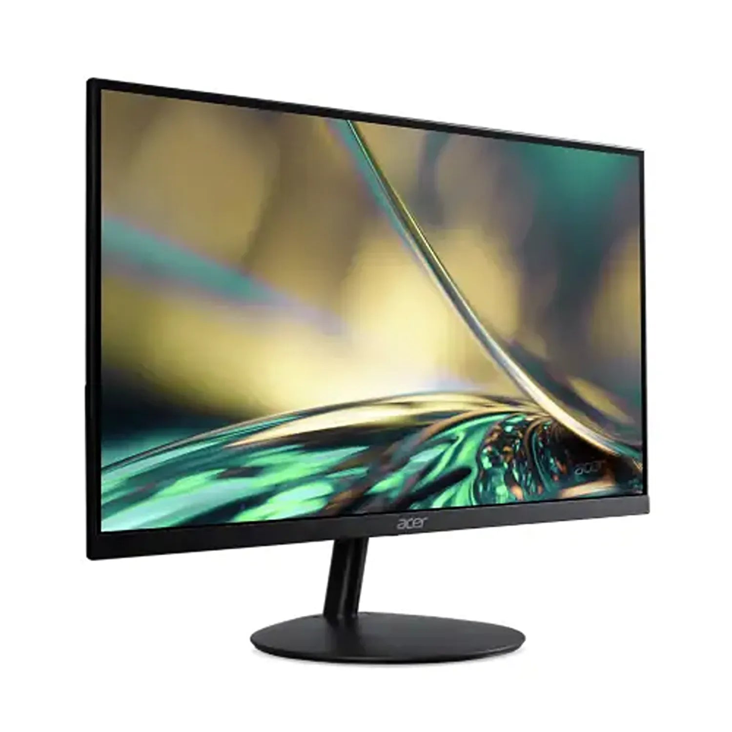 Acer SA322QU E 31.5 Inch WQHD IPS Monitor front left angled view with ultra thin bezel and black stand -tpstech.in