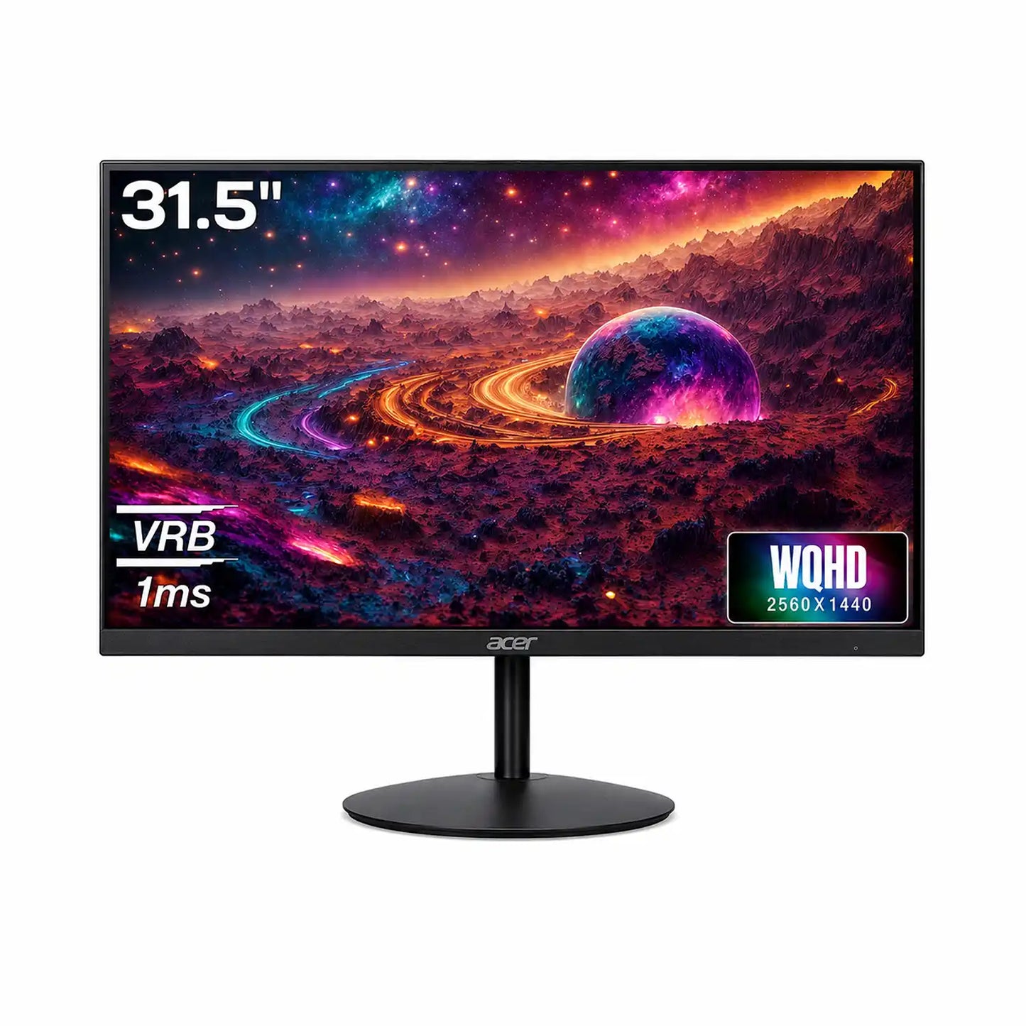 Acer SA322QU E 31.5 Inch WQHD IPS Monitor with 100Hz refresh rate 1ms VRB response time and 2560x1440 resolution -tpstech.in
