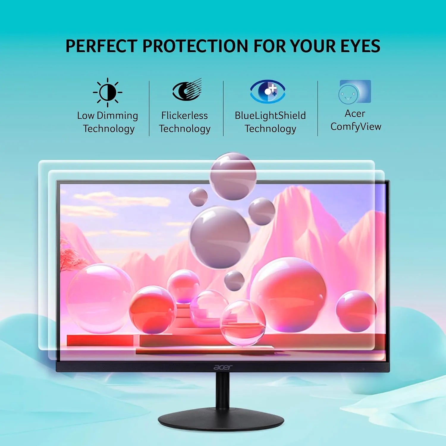 Acer SA322QU E 31.5 Inch Monitor with Low Dimming Flickerless BlueLightShield and Acer ComfyView eye comfort technologies -tpstech.in