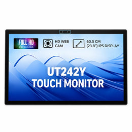Acer UT242Y 23.8 Inch Full HD Touch Screen Monitor front view with top mounted HD webcam and 1080p IPS display -tpstech.in