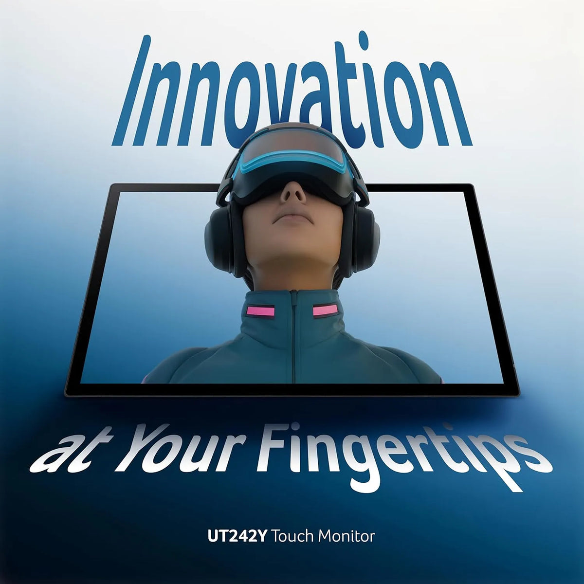 Acer UT242Y 23.8 Inch Full HD Touch Screen Monitor featuring VR graphics and responsive touch display -tpstech.in