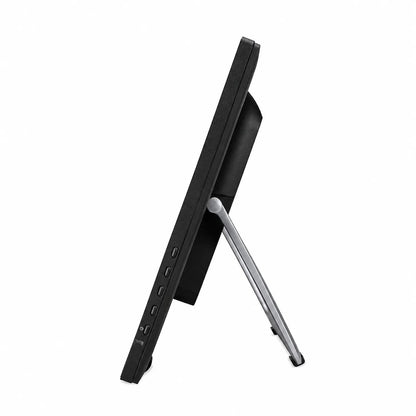 Acer UT242Y 23.8 Inch Full HD Touch Screen Monitor side profile view showing side control buttons and adjustable metallic kickstand -tpstech.in