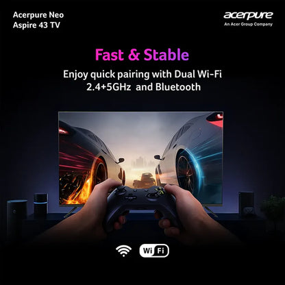 Acerpure AP43FG41BASN5 43 Inch Full HD Smart TV with dual band Wi-Fi and Bluetooth connectivity -tpstech.in