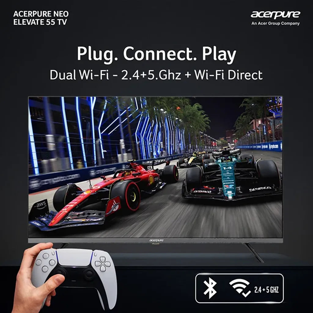 Acerpure AP55UG75PELN5 55 inch Smart TV with dual-band 2.4GHz and 5GHz Wi-Fi plus Wi-Fi Direct -tpstech.in