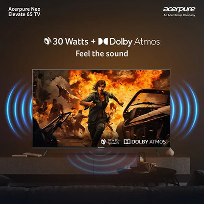 Acerpure AP65UG75PELN5 65 inch TV with 30W speakers and Dolby Atmos audio -tpstech.in