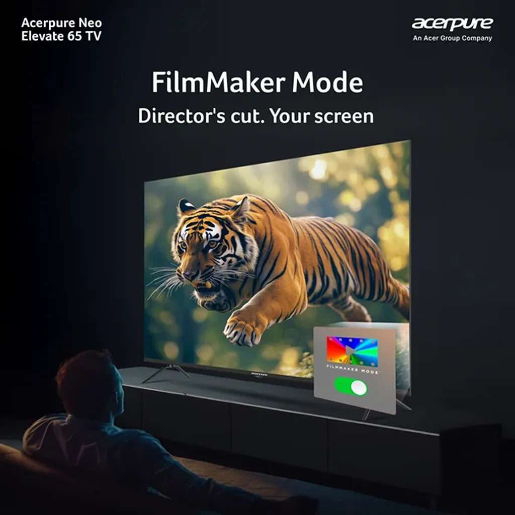 Acerpure AP65UG75PELN5 65 inch TV with Filmmaker Mode for cinematic viewing -tpstech.in