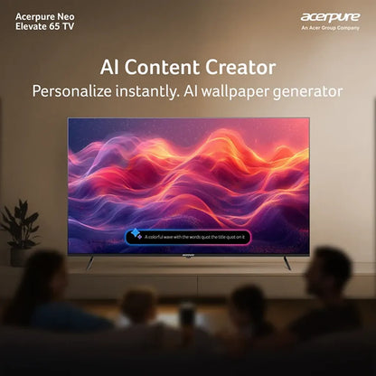 Acerpure AP65UG75PELN5 65 inch Smart TV with AI Content Creator and AI wallpaper generator -tpstech.in