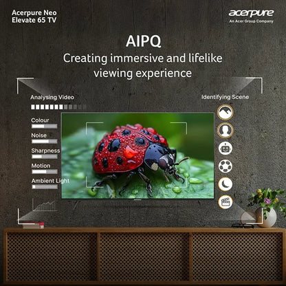 Acerpure AP65UG75PELN5 65 inch TV with AIPQ technology for an immersive viewing experience -tpstech.in