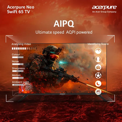 Acerpure AP65UG75PSFN5 65 inch 4K Smart TV with AI-PQ technology for picture enhancement -tpstech.in
