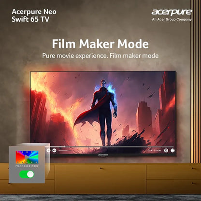 Acerpure AP65UG75PSFN5 65 inch Smart TV with Filmmaker Mode for movie viewing -tpstech.in
