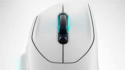 Dell Alienware AW620M RGB 26,000 DPI Optical 2.4GHz Wireless Gaming Mouse - Lunar Light