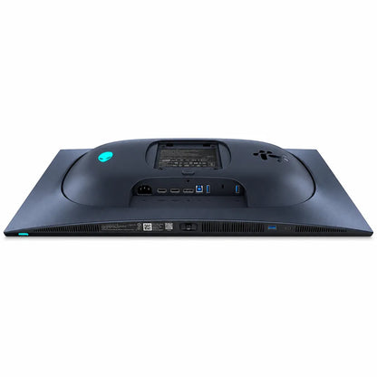 Alienware AW2725Q 27 Inch 4K QD-OLED Gaming Monitor 240Hz underside view showcasing connectivity ports HDMI DP and USB slots -tpstech.in