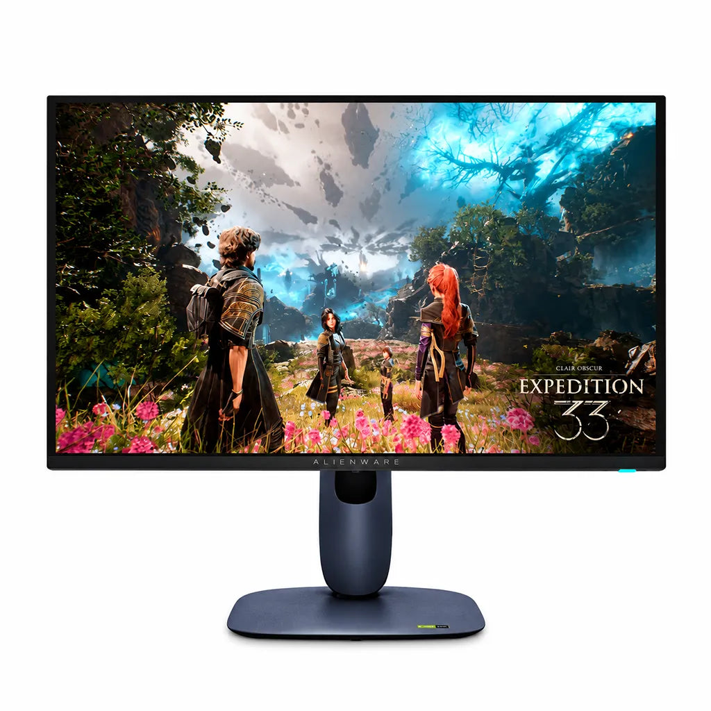 Alienware AW2725Q 27 Inch 4K QD-OLED Gaming Monitor 240Hz direct front view showcasing ultra-thin bezel 4K QD-OLED panel -tpstech.in