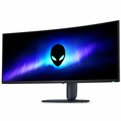 Alienware AW3426DW 34" QD-OLED Gaming Monitor 280Hz G-SYNC front left perspective angle view showing curved panel -tpstech.in