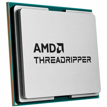 AMD Ryzen Threadripper 9960X 24-Core 48-Thread 5.3GHz Workstation Processor (TRAY) front left angle showing premium CPU design.